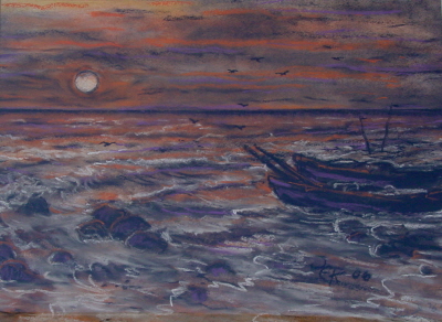 Fischerboote in der Sonne